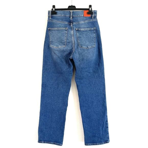 ZARA DENIM Women’s 12”Super High Rise Mom Fit Jeans Button Fly - Picture 2 of 12